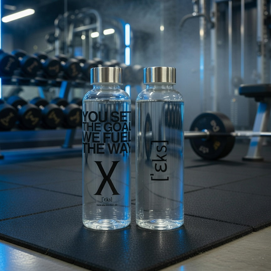 [ˈƐks] Wasserflasche (rPET) 500ML